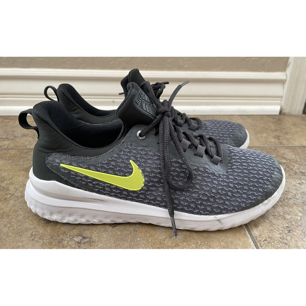 Nike Renew Rival Running Shoes Dark Grey/Volt Men's Size 8.5 [AA7400 007]